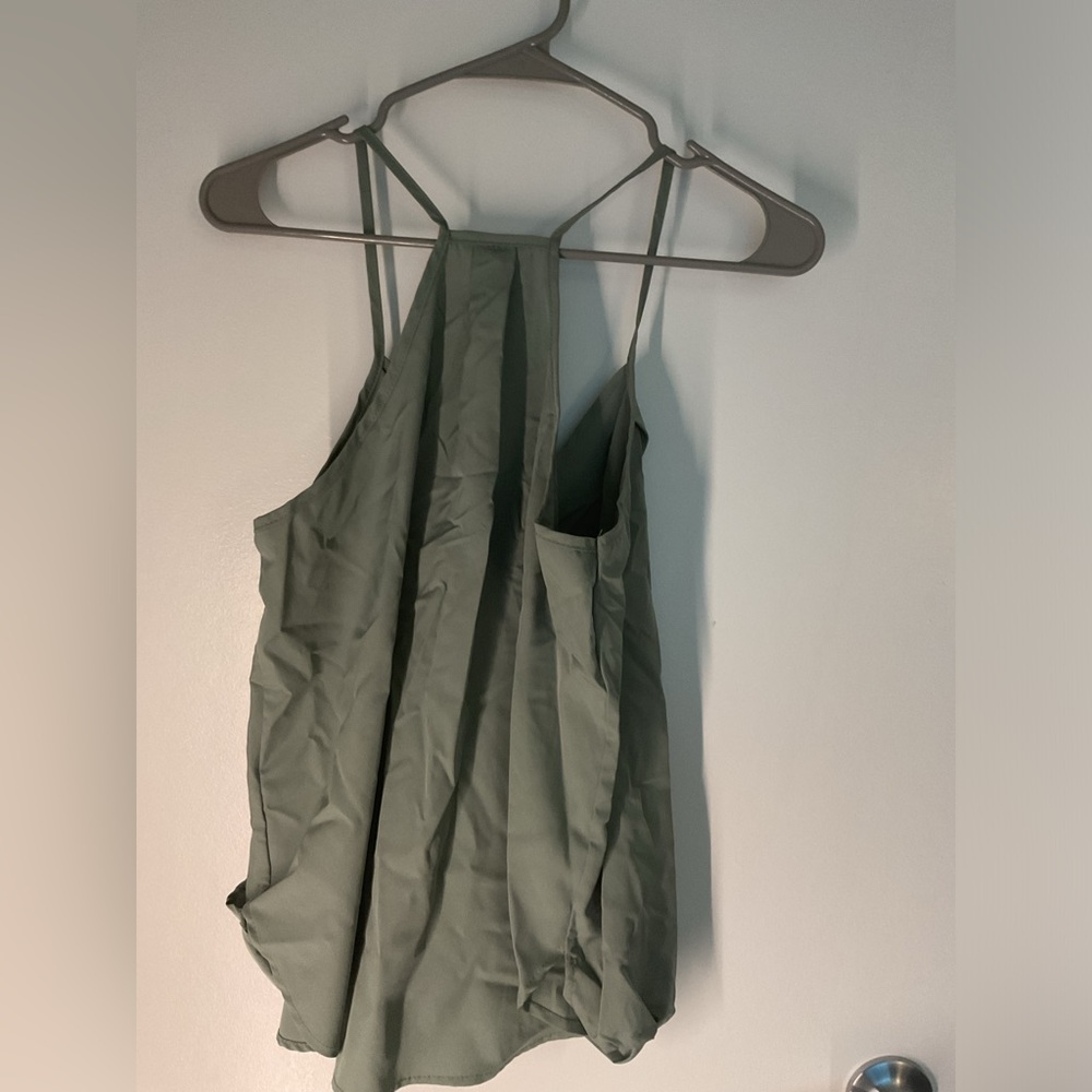 Pale Green Spaghetti String Top - Picture 2 of 2
